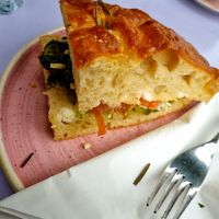 Pesto Chicken Focaccia at Plant Blonde in Glasgow