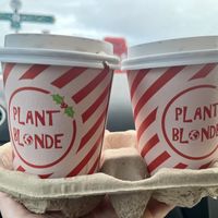 Hot chocolates  #Veganuary at Plant Blonde in Glasgow