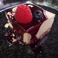 Vegan cheesecake at Steinhaus1718 in Budingen