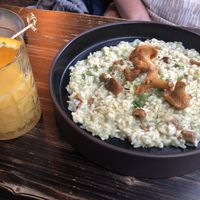 Pfifferlingrisotto  at Steinhaus1718 in Budingen