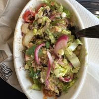 Bean and rice bowl   at LGA - Dos Toro - TB in Queens