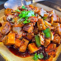 Kung pao chick’n   at Milky Way in Belize City