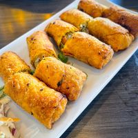Fried spring rolls   at Milky Way in Belize City