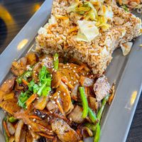 Fried rice w/ “beef”   at Milky Way in Belize City