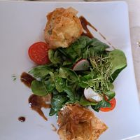 Feldsalat mit gebackenen Champignons at Krone in Hoechst Im Odenwald