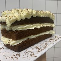 Vegan Black Velvet! Carob Cake with Vegan Cream Cheese!  at La Baguette in Athens