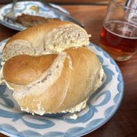 Yum.  at Bagels Lepu in Mexico City