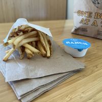 Fries and Vegan Ranch  at Plant Power Fast Food in Hollywood