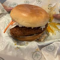 Chick’n sandwich   at Plant Power Fast Food in Hollywood