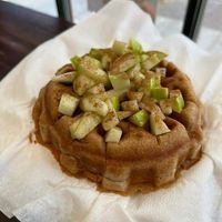 Cinnamon apple Waffles at Fresh Pressed Lancaster in Lancaster