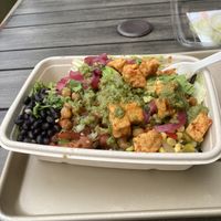 Big portions and very good mix of vegetables and grains  at elephant + vine  in Evanston