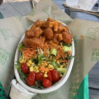 Buffalo Rice Bowl with extra tofu    at elephant + vine  in Evanston