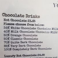 All vegan from 50% onwards at York Cocoa Works in York