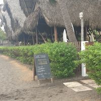 View from the beach at Surf House in El Paredon