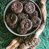 Brownies   at Mandragora Vegan in Mexico City