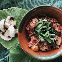 Champi-chori-queso 😋🌱  at Mandragora Vegan in Mexico City