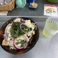 Chilaquiles c barbasoya  at Mandragora Vegan in Mexico City