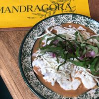 Enfrijoladas  #Veganuary at Mandragora Vegan in Mexico City