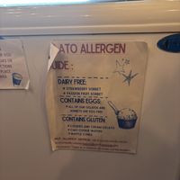 Gelato allergy guide  at The Mason Jar Coffee & Gelato in Helen