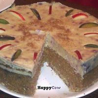Delicious raw food cake at Mannatural in Budapest, Hungary at The Restaurant of Life in Budapest