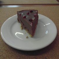 Raw chocolate cake @ Mannatural, Budapest at The Restaurant of Life in Budapest