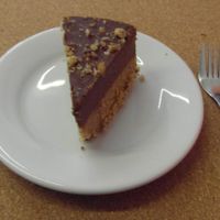 Raw chocolate and nut cake @ Mannatural, Budapest at The Restaurant of Life in Budapest