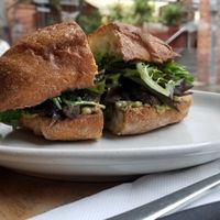 Vegan sandwich at Exchange in Adelaide