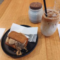 Biscoff Cake and Iced Coffee at Exchange in Adelaide