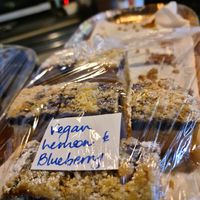 Lemon and blueberry at The Corner Boutique Coffee Bar in Gisborne