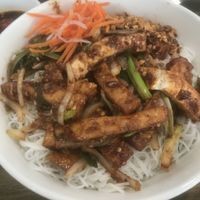 lemongrass tofu w/ bun at Sunflower in Austin