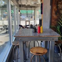 Indoors seating area at KRUBB in Hagersten