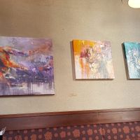 Interesting art at Cafe im Palais Wellenstein in St Polten