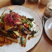 Veggie plate with couscous & tofu (9,90 €) at Cafe im Palais Wellenstein in St Polten