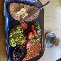 Vegan English breakfast   at Cafe Lemon in North London