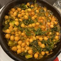 Chickpeas and kale - couldn't find the name on the website   at Gussto Tapas Bar in Durham
