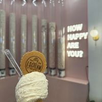 Coconut on a cone  at I Scream Gelato in Miami Beach