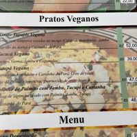 Novidade no menu de pratos veganos  at Sabores da Amazônia in Balneario Camboriu