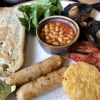 Vegan breakfast  at Brambles Bistro in Robin Hoods Bay