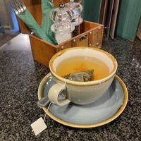 Peppermint tea   at Brambles Bistro in Robin Hoods Bay