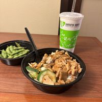 Mindful Chik’n Teriyaki & Edamame  at Samurai Sam's in Phoenix