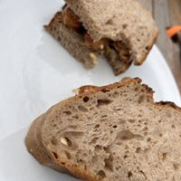 Sausage Sarnie ⭐️⭐️⭐️⭐️⭐️  at E3 Vegan in East London