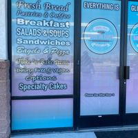 sign on the door which lists items they have at Haven On Earth Bakery & Deli in Reno