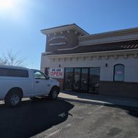 They had to remodel the front because a car crashed into the building 🤯 at Haven On Earth Bakery & Deli in Reno