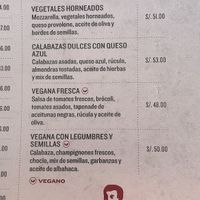 Opciones veggies y veganas  at Almacén de Pizzas in Asia