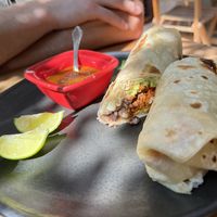 Chorizo burrito  at Northswell Sabor Natural in Sayulita