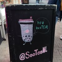 outside at SooTea in Amsterdam