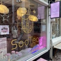 Outside  at SooTea in Amsterdam