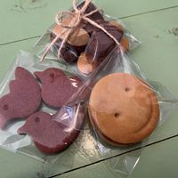 Vegan "Oli" Original Cookies and Vegan Purple Sweet Potato Cookie at Oli−Oli in Ninohe