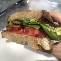 Half of the BLAT sandwich comes with chips too  at Wildseed  in Palo Alto