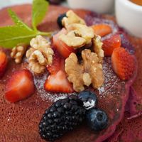 Red Velvet Pancakes  at Wildseed  in Palo Alto